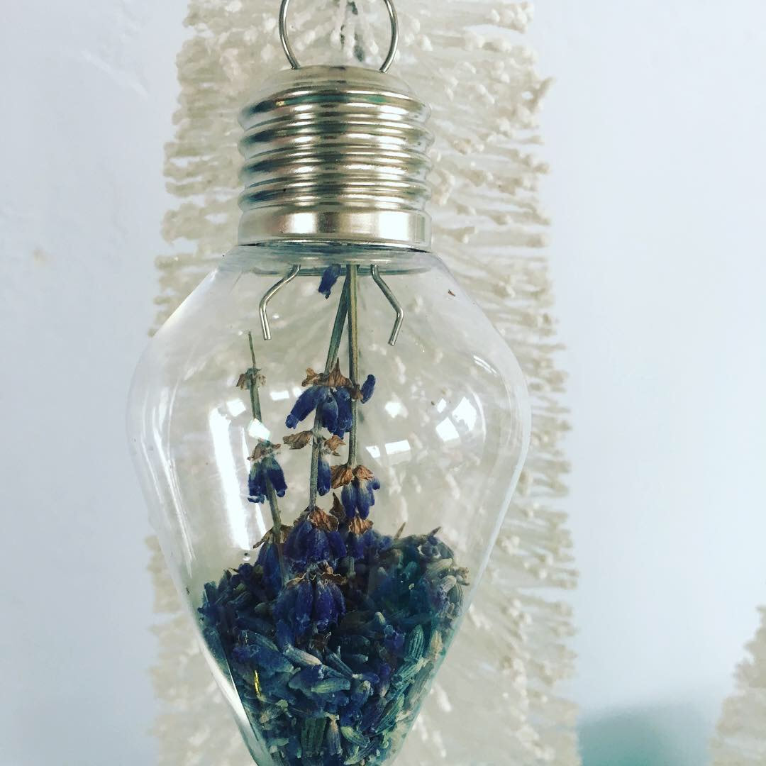 Lavender Bulb Ornament